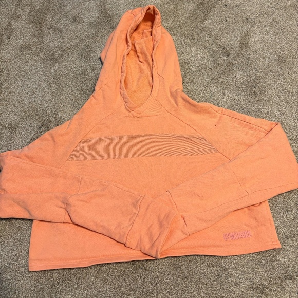 Gymshark Peach Movement Cropped Hoodie - Picture 1 of 4